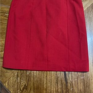 Ann Taylor Vibrant Red Pencil Skirt